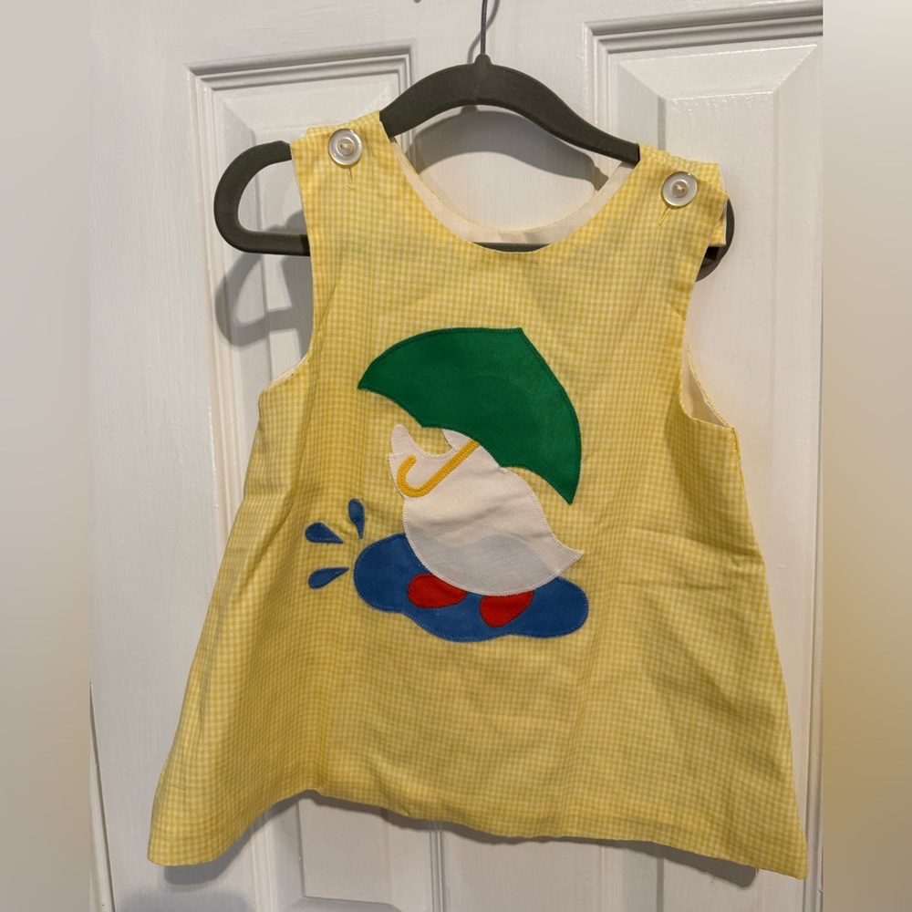 Appliqué duck dress size 18/24m